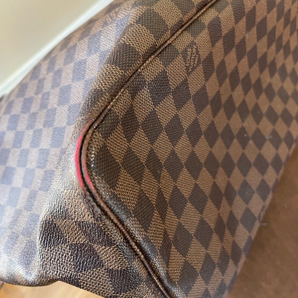 Louis Vuitton Damier Ebene Canvas Tote in Brown - Picture 5 of 7